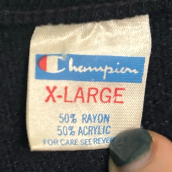 Vintage American Made Champion V-Neck Navy Hilton Head Island Sweater XL Unisex - Picture 4 of 7